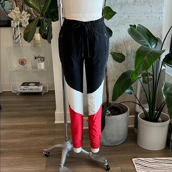 Alala Black, White, and Red Jogger Pants